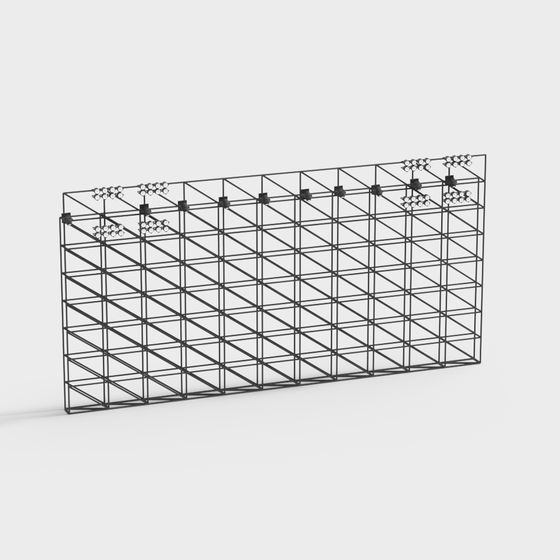 Grid Art Wall 3D model