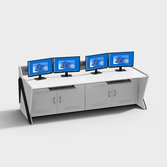 Modern Multifunctional Workstation 3D Model