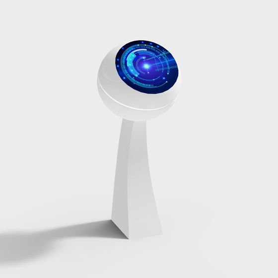 Futuristic Touch Control Table 3D model