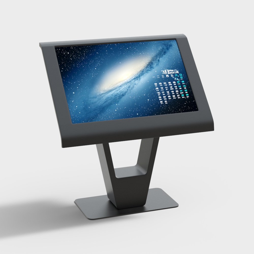 All-in-One Technology Machine 3D Model – Gray Free