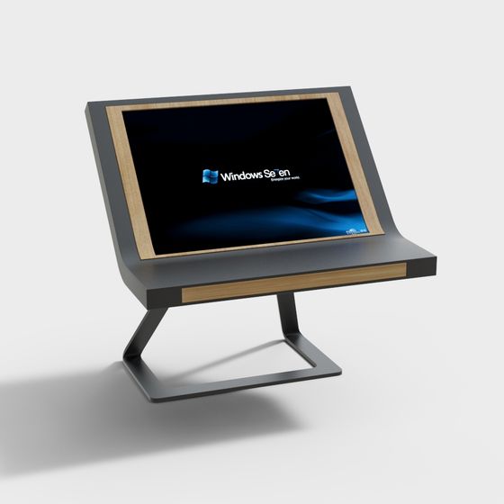Futuristic Monitor 3D Model