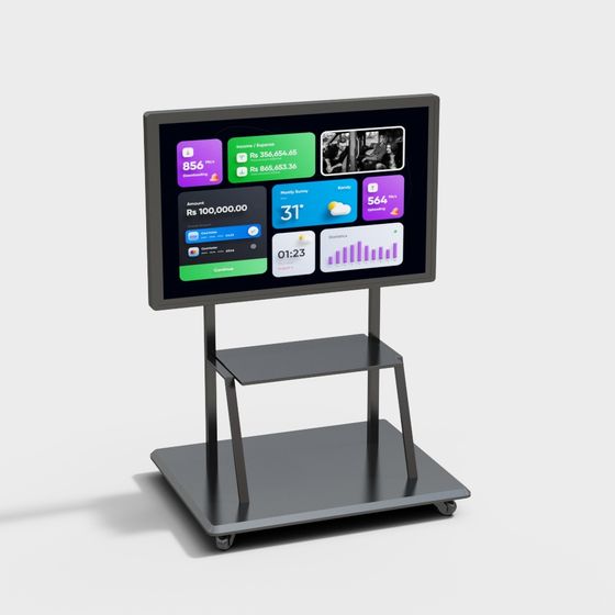 Smart Interactive Display Stand 3D model