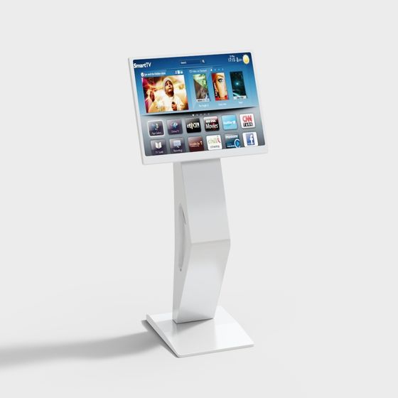 Futuristic Smart TV Display Stand 3D model