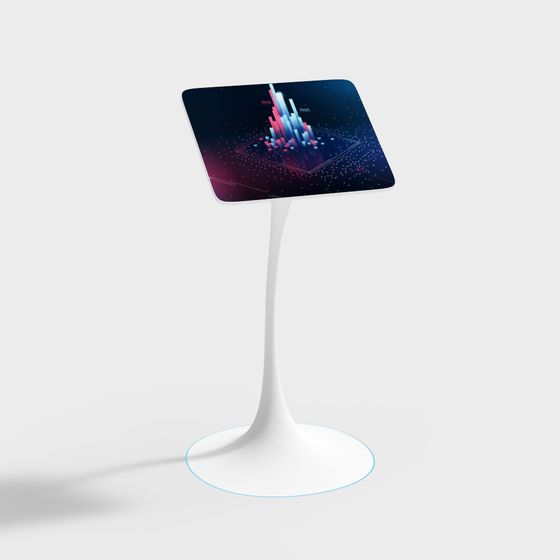 Futuristic Touch Console 3D model