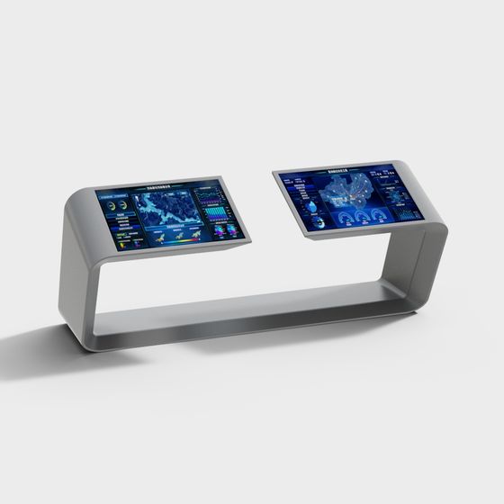 Futuristic Smart Control Console 3D model