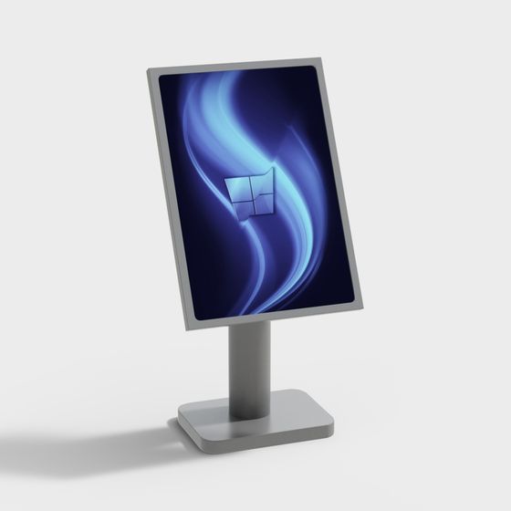 Sleek Smart Display Screen 3D model