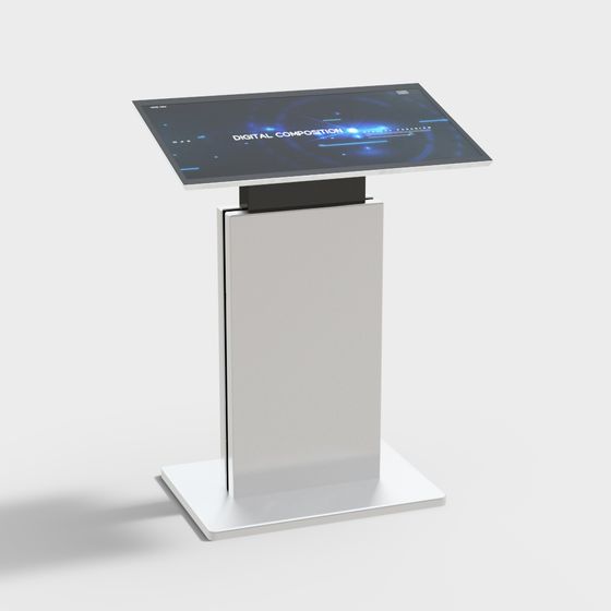 Sleek Digital Display Stand 3D model