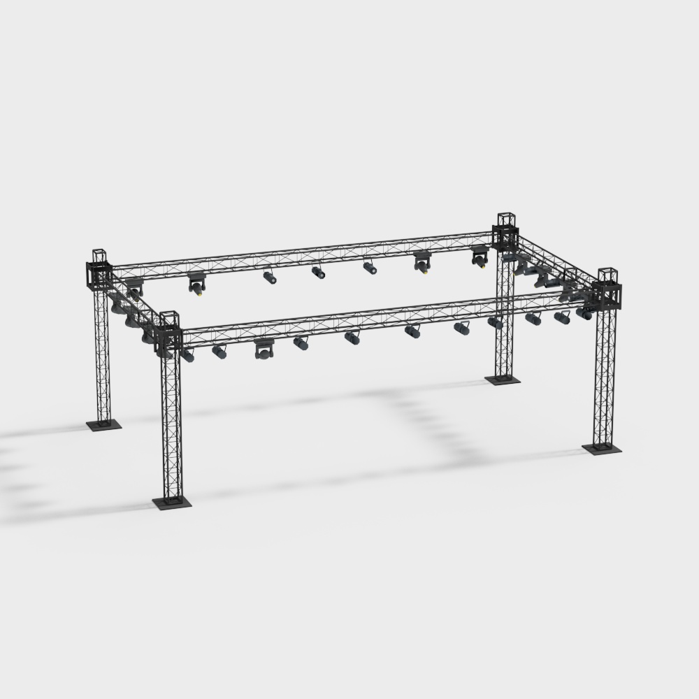Stage Lighting Rig 3D model