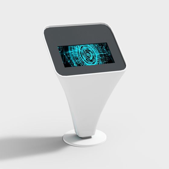 Futuristic Touchscreen Interactive Station 3D model