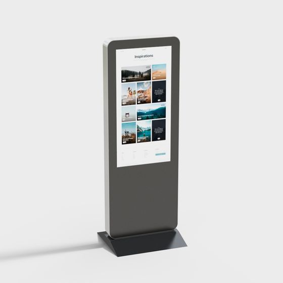 Modern Smart Information Kiosk 3D model for Various Applications