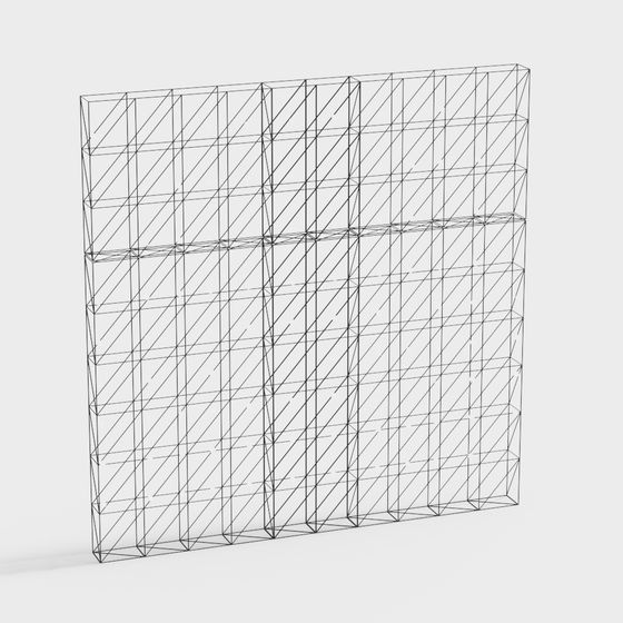Minimalist Grid Cube 3D model