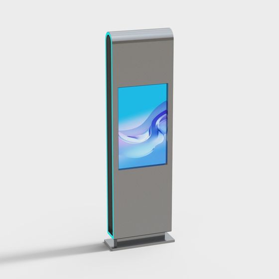 Futuristic Smart Display Screen 3D model