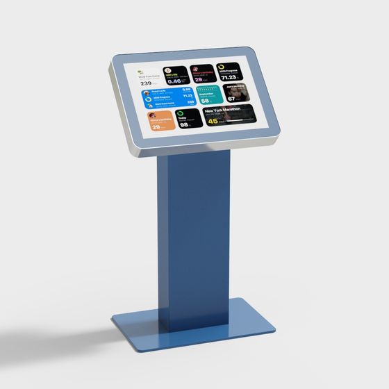 Sleek Digital Kiosk 3D Model for Modern Projects