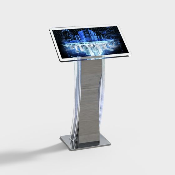 Smart Display Stand 3D Model for Future City Concepts
