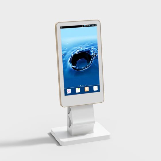 Modern Touchscreen Display Stand 3D model