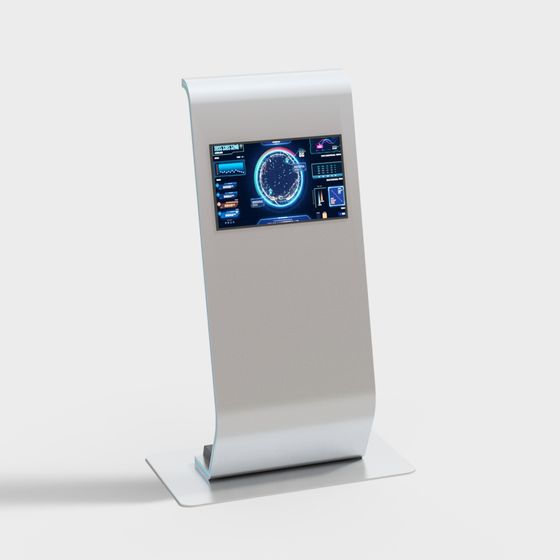 Futuristic Smart Interactive Display Screen 3D model