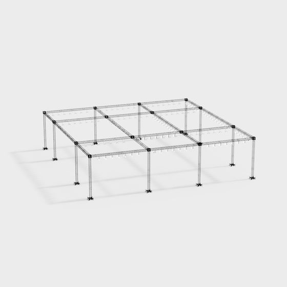 Futuristic Industrial Framework 3D model for Designers