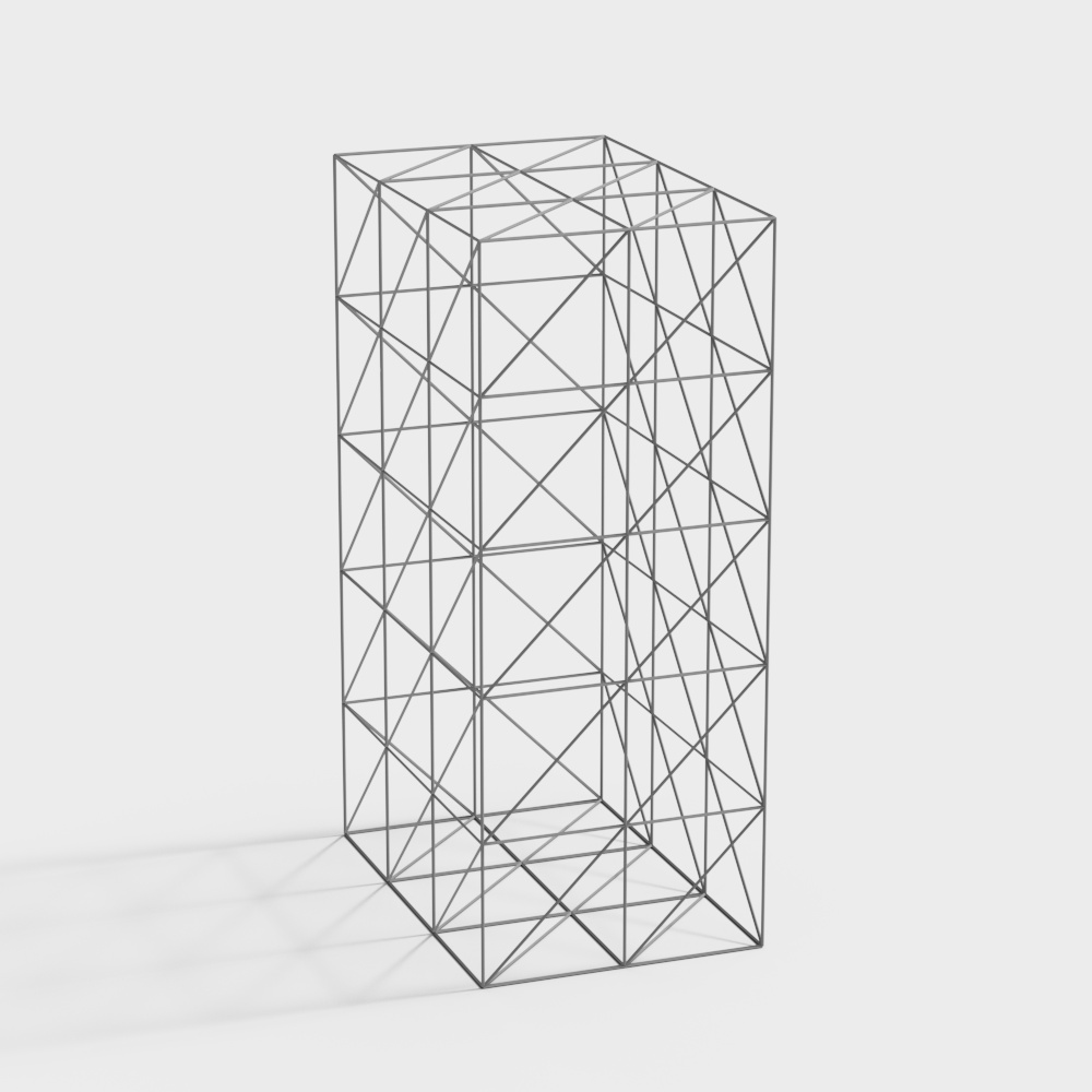 Abstract Grid Column 3D model