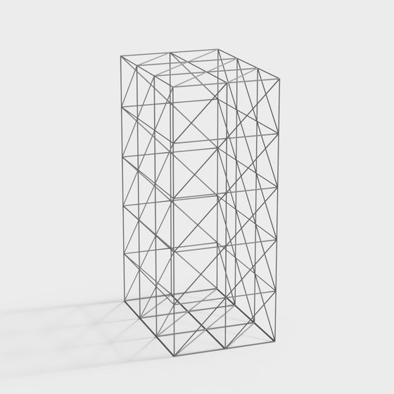 Abstract Grid Column 3D model