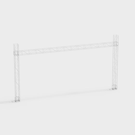Industrial Framework 3D model in Minimalist Style