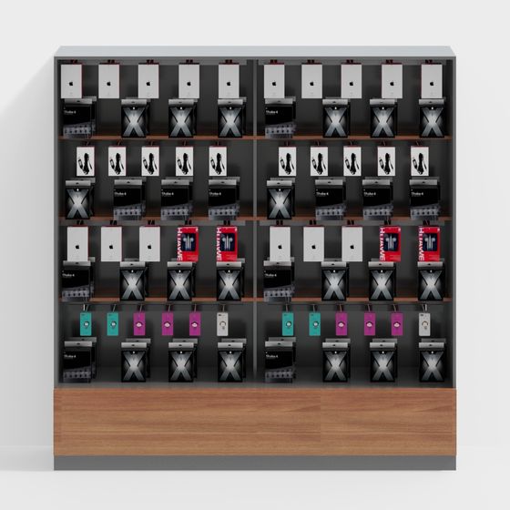 Sleek Tech Showcase Display 3D model