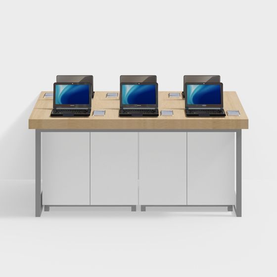 Minimalist Conference Table 3D model for Modern Offices