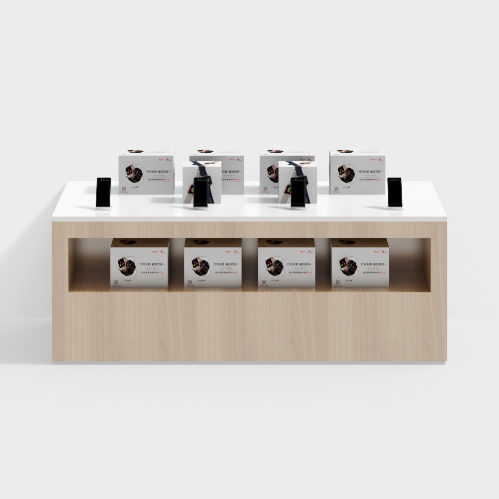 Stylish Display Cabinet 3D model for Modern Interiors