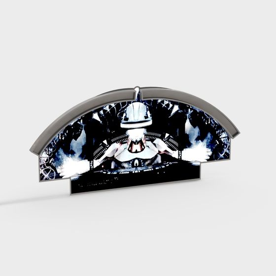 Mechanical Fantasy Low Poly 3D Model