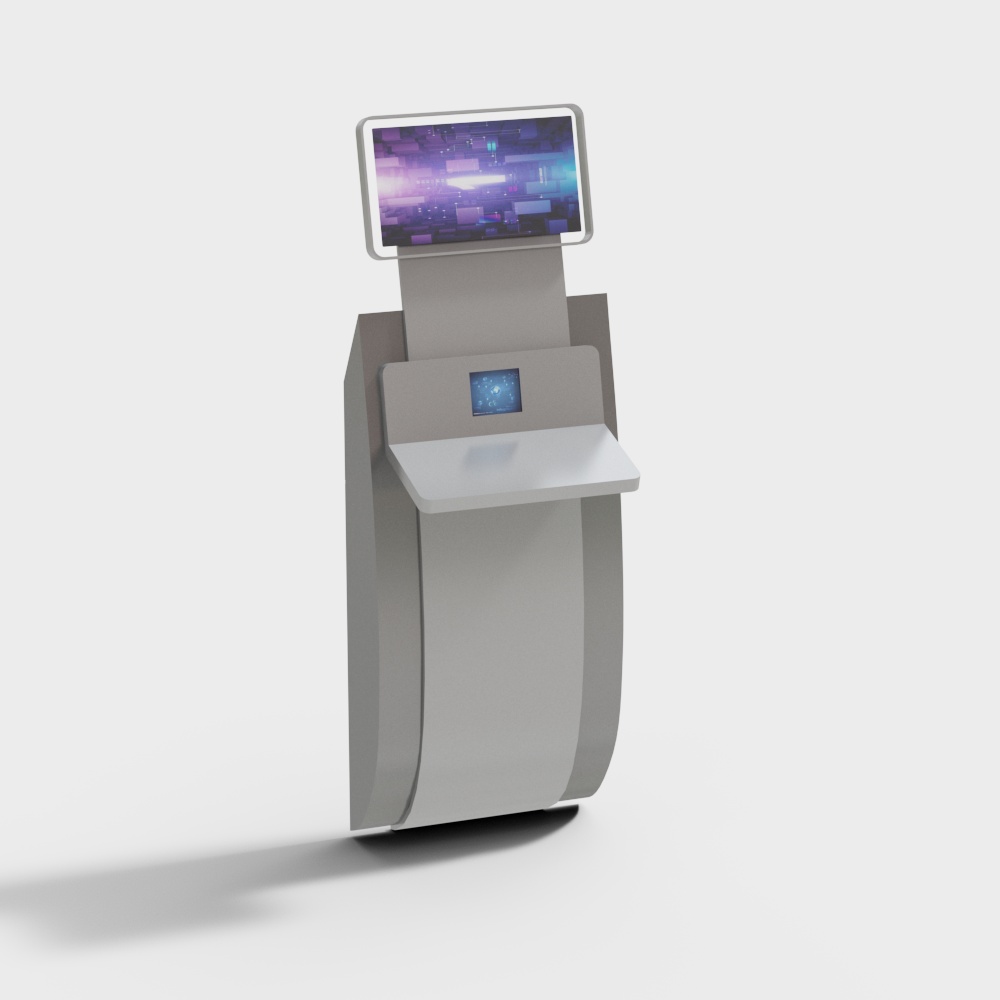Futuristic Self-Service Kiosk 3D model