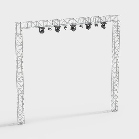 Stage Lighting Truss 3D model