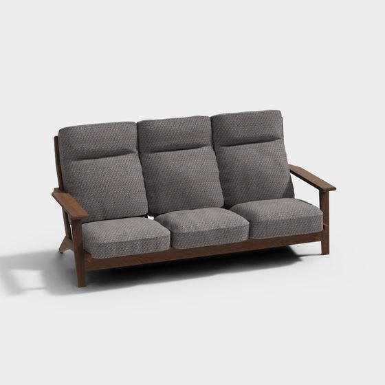 Stylish 3D Sofa Model for Contemporary Design