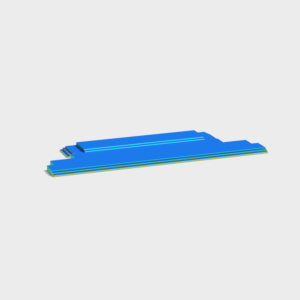 Low Polygon Modern Architecture 3D Model