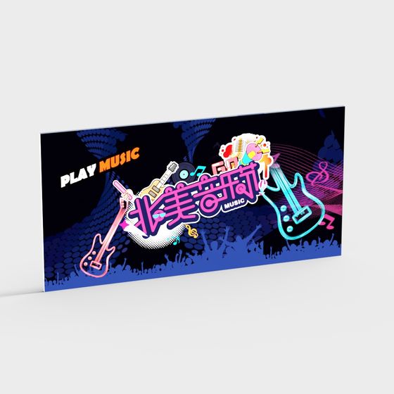 Neon Music Festival 3D model