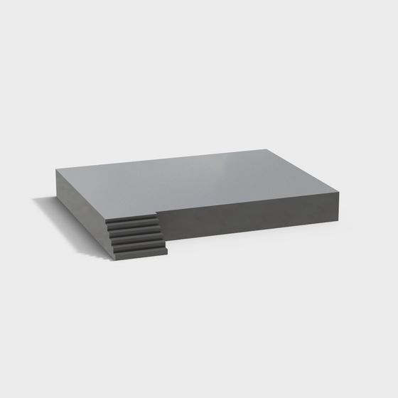 Sleek Concrete Platform 3D model