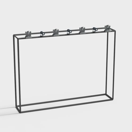 Sleek Metal Frame 3D Model for Modern Design