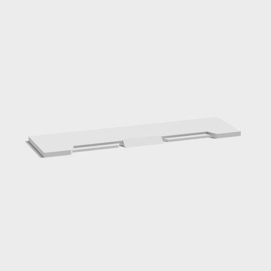 Minimalist Shelf 3D model for Modern Interiors