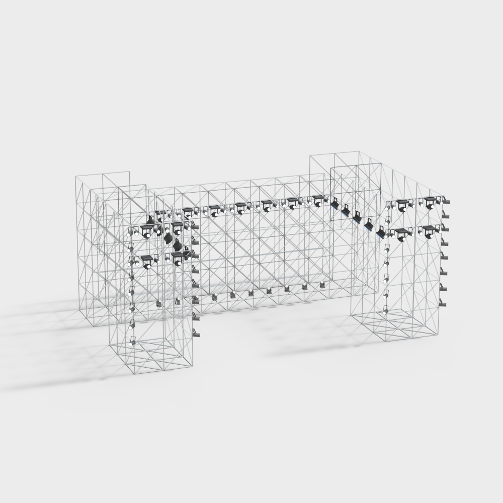 Music festival stage lighting stand