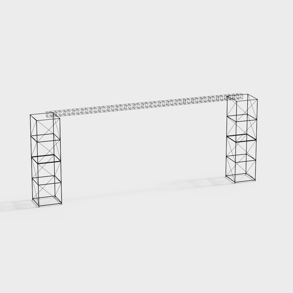 Urban Gateway 3D model - Future Portal Design