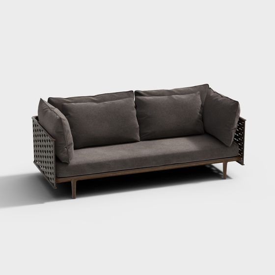 Contemporary Minimalist Sofa 3D model