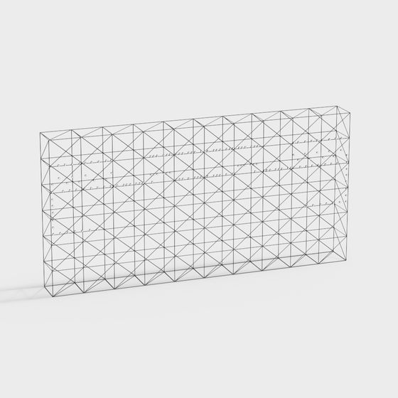 Low-Poly Wall 3D Model