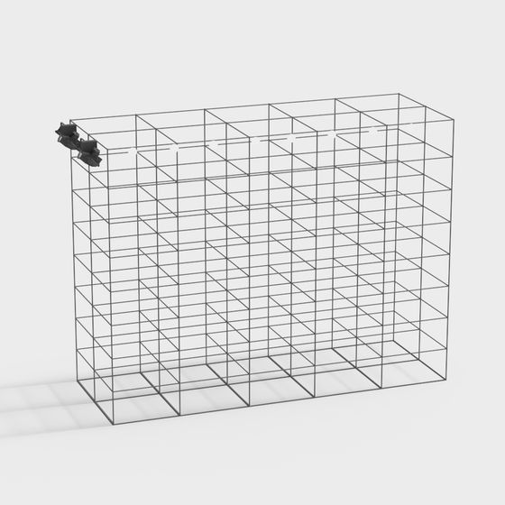 Stylish Grid Cube 3D Model for Innovative Projects