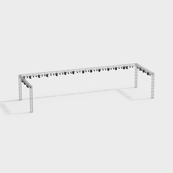 Impressive Stage Lighting Frame 3D model