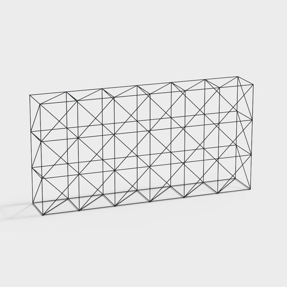 Wireframe Box 3D model for Modern Design