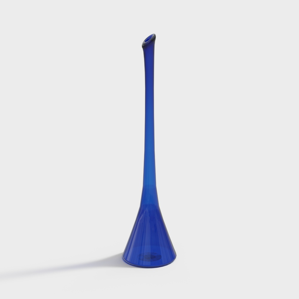 Blue Trumpet Vase 3D model