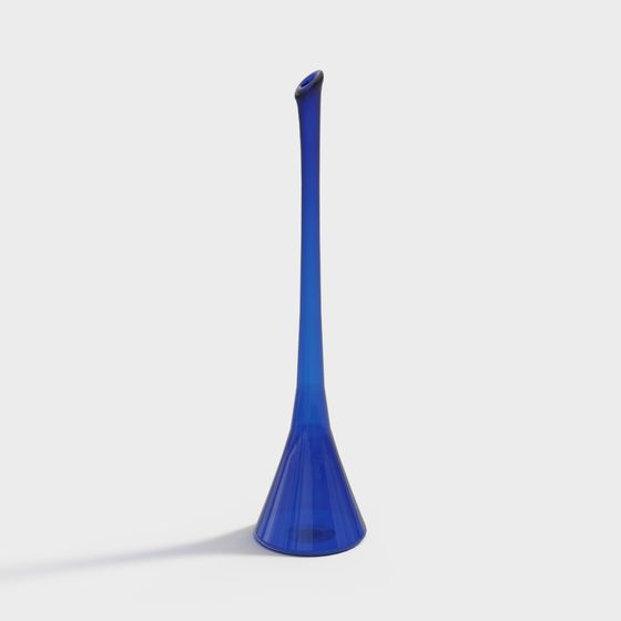 Blue Trumpet Vase 3D model