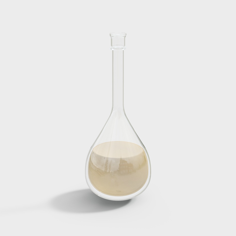 Fiole volumétrique en verre de laboratoire