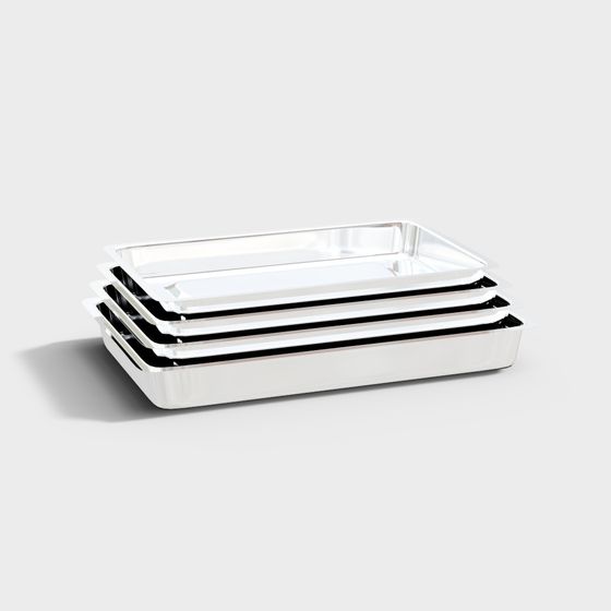 Black Laboratory Tray 3D Model for Functional Use