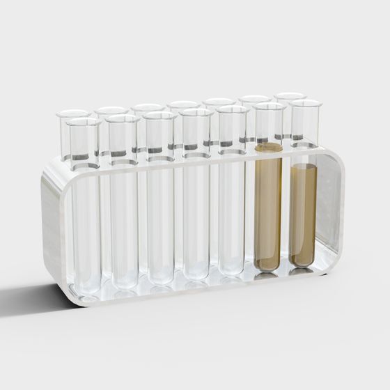 Modern Minimalist Test Tube Rack 3D model