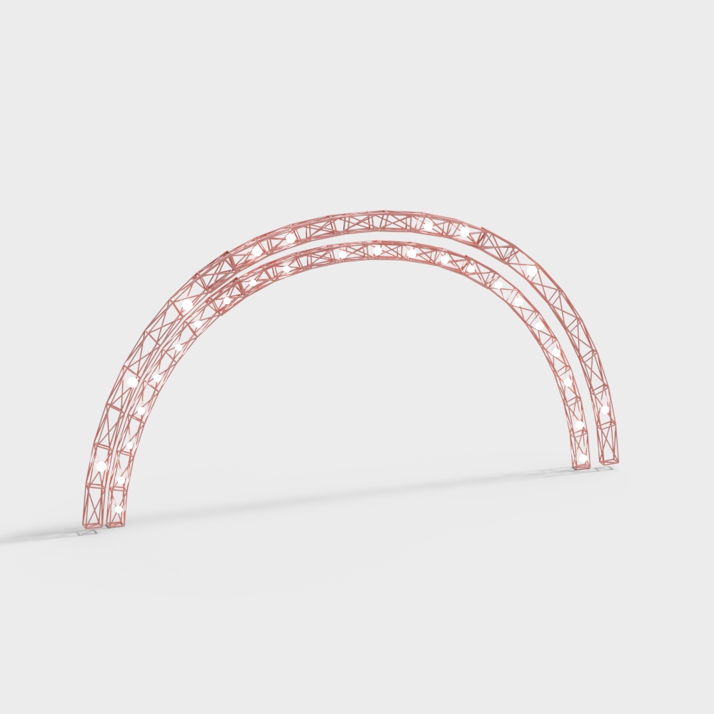 Arched Metal Structure 3D Model
