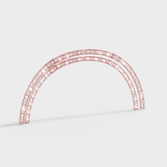 Arched Metal Structure 3D Model